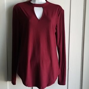 Wine color blouse